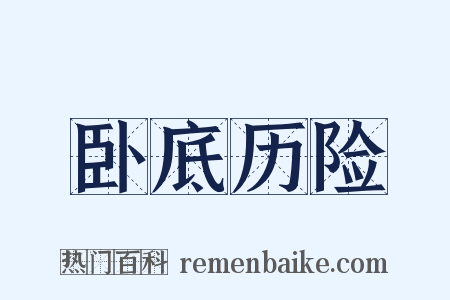 卧底历险是什么意思的图片